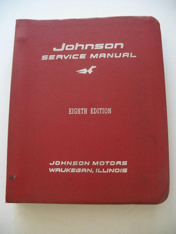 Johnson service manual 8th edition red cover  (1922 - 1960 engines)