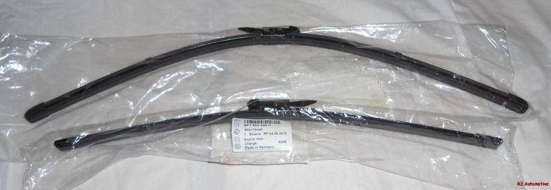 2006 to 2012 audi a3 factory oem windshield wiper blades - front - dealer items!