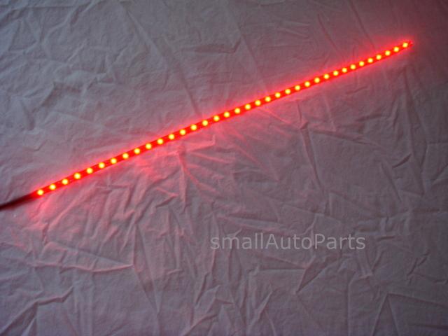 *** 24" red led strip *** car truck interior flexible 36 smd lightbulb 12v