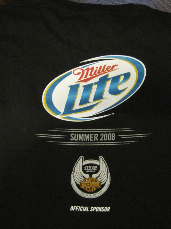 Miller lite 105th anniversary harley davidson summer 2008 official sponsor large