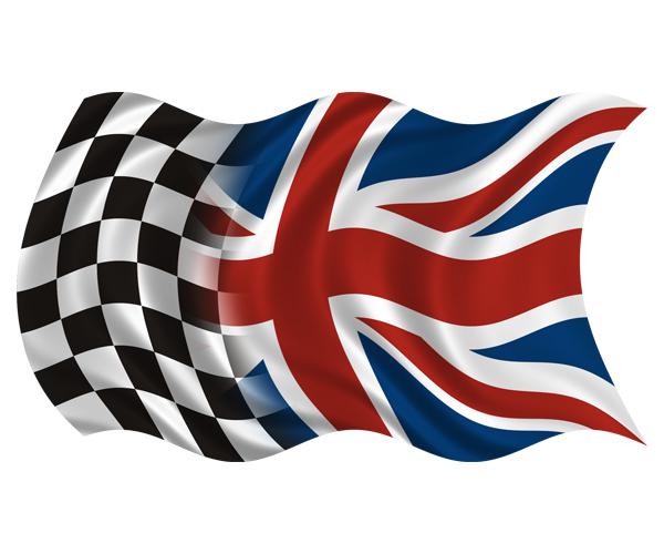 Britain union jack racing flag decal 5"x3" british uk vinyl car sticker (lh) zu1