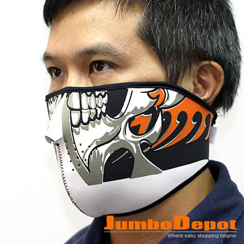 1 x motorcycle bike two-sided snowboard lightweight ventilate face half-ski mask