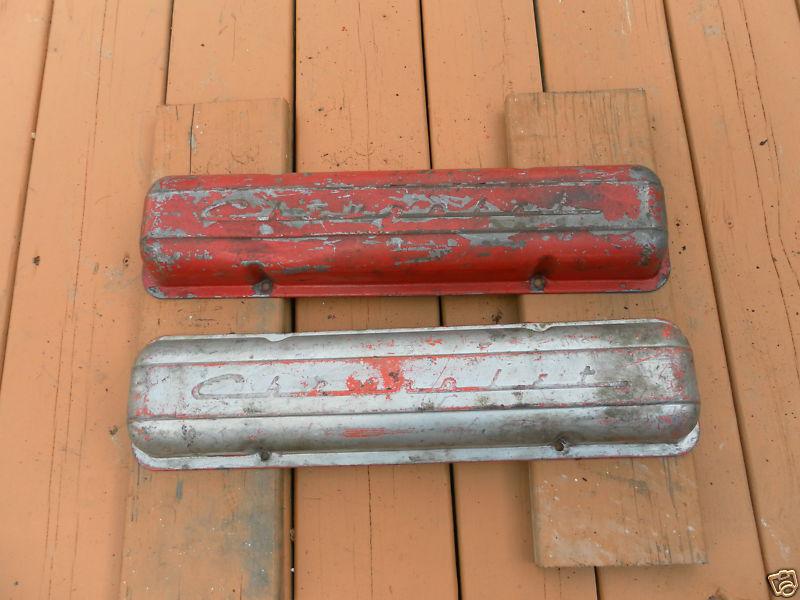 1957/58 chevrolet 265/283 engine script valve covers