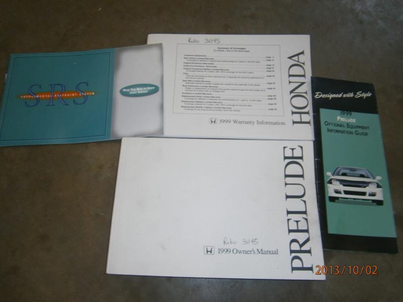 99 honda prelude owners manual/a78