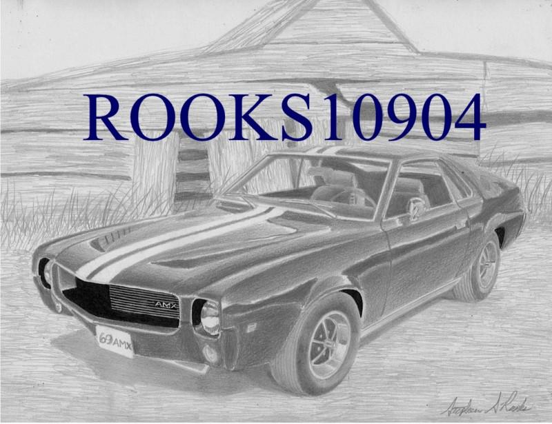 1969 amc amx javelin muscle car art print