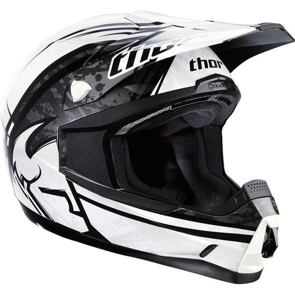 Black xl thor quadrant splatter helmet 2013 model