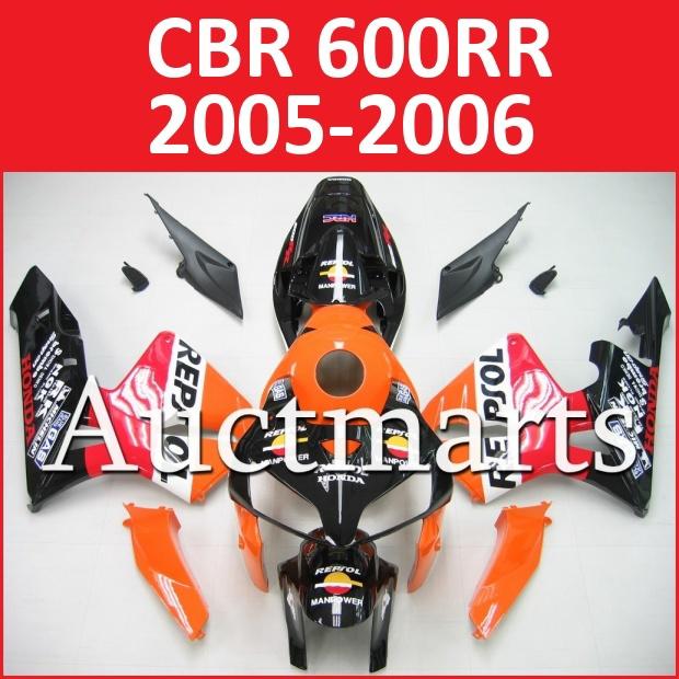 Fit honda 05 06 cbr600rr cbr 600 rr 2005 2006 fairing kit abs plastics b34 a01
