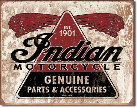 Indian motorcycle-genuine parts& accessories since 1901.free ship metal sign,