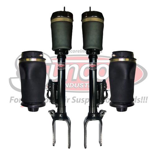 Front oem rebuilt with-ads air struts & rear new air spring bags suspension kit