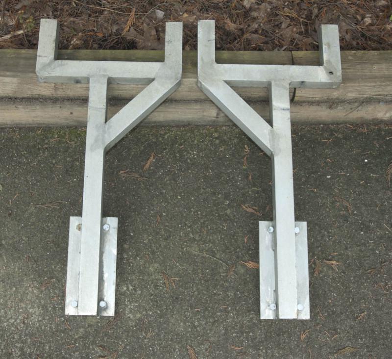 Custom aluminum pipe rack - used 