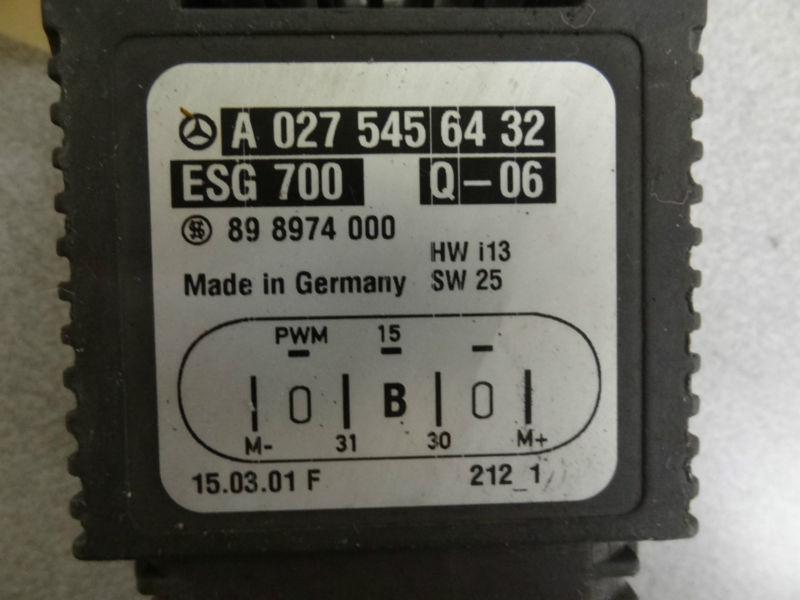 Buy 2000 2006 MERCEDES W220 S500 RADIATOR RELAY COOLING FAN CONTROL