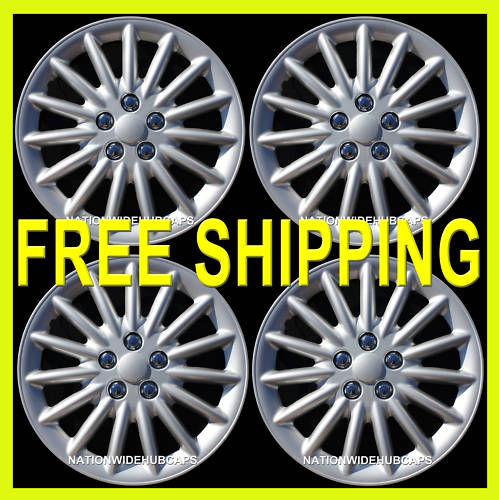 16" new set of 4 hubcaps rim wheel covers free shipping