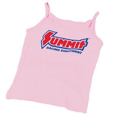 Summit spaghetti t-shirt cotton summit equipment logo pink women's large ea