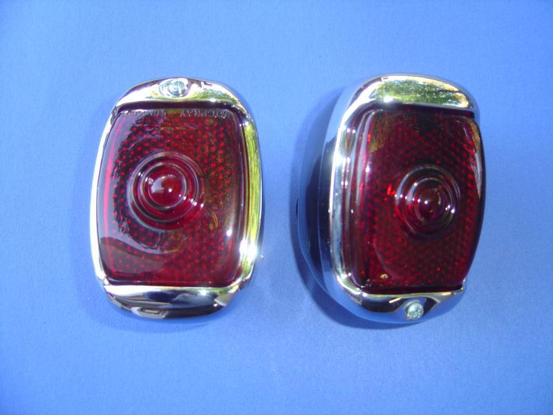 1937-37-1938-38 chevrolet taillight assembly-complete-pair-left & right-12 volt