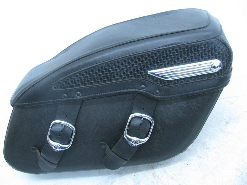 Buy Harley-Davidson Hard Leather Saddlebags Touring Road King Classic FLHR motorcycle in Lone ...