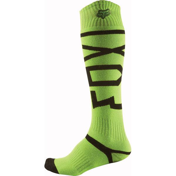 Green m fox racing fri thick socks