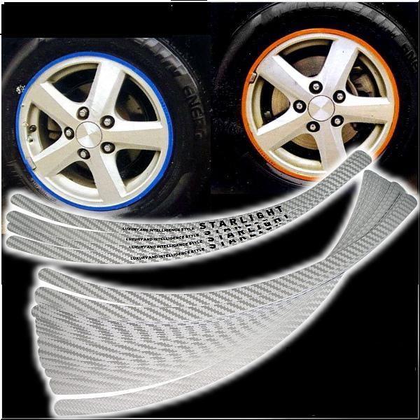 Car round wheels rims decoration decals sticker gray trim (19 inch wheels rims)