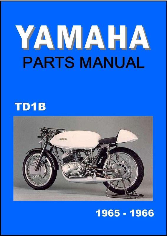 Yamaha parts manual td1 td1b td1-b 1965 1966 replacement  spares catalog list
