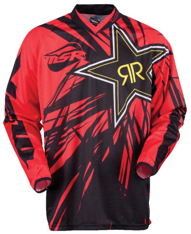 Msr rockstar energy red black medium dirt bike jersey motocross mx atv race gear