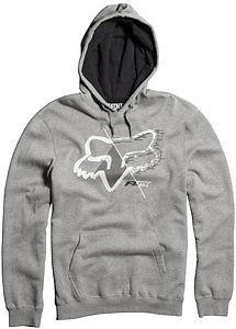 Fox racing overdrone mens pullover hoody heather graphite/gray