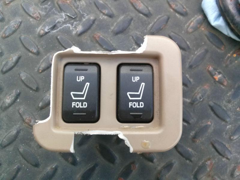 2003 04 05 06 ford expedition rear third 3rd row power seat switch w/ tan bezel 