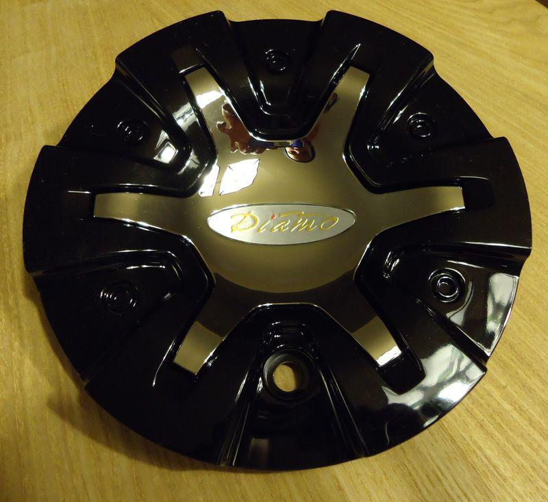 Diamo black & chrome wheel center cap (1) - new ! - p/n diamo-27, capdi27b-pas
