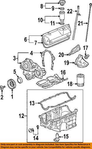 Gm oem 12607947 oil filter gasket/engine oil filter adapter gasket