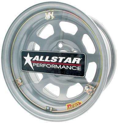 Allstar wheel cover bolt-on plastic clear fits 15" diameter wheel kit all44170