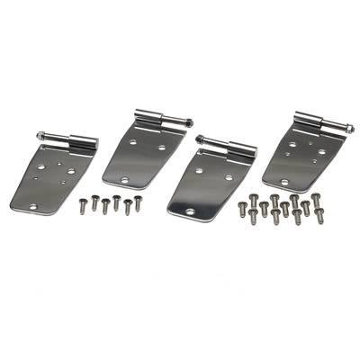 Kentrol door hinges upper/lower stainless steel jeep cj5 cj7 wrangler set of 4