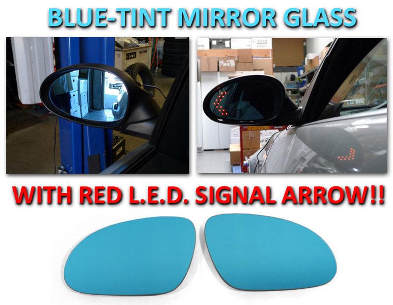 Usa 05-10 vw golf 5/jetta/06-10 b6 passat red arrow led turn signal mirror glass