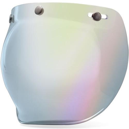 Bell custom 500 3-snap bubble shield silver iridium