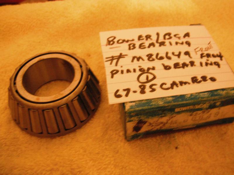  bower/bca # m 86649 67-85 camero  front pinion bearing