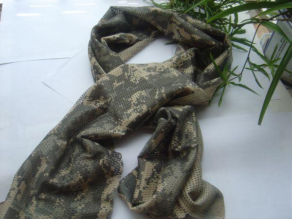  tactical camouflage fish net sniper cover scarf veil face mesh turban headscarf