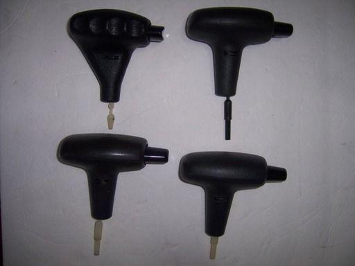 Lot of 4 automatic shifter knob handle w/ button & stem no part # free shipping 