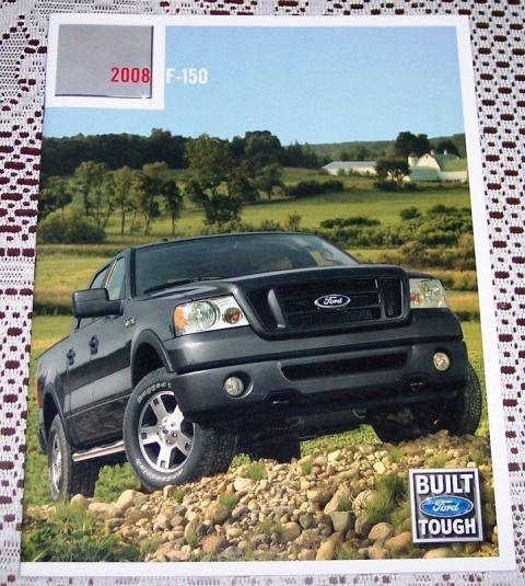 2008 ford f150 deluxe literature brochure! limited harley davidson king ranch!