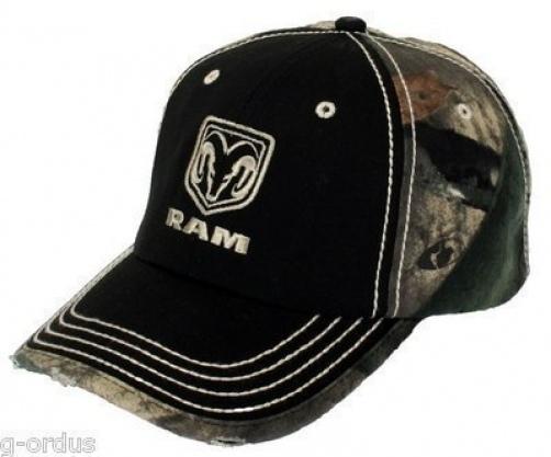 New oem embroidered dodge ram mossy oak distressed camouflage accent ram hat cap