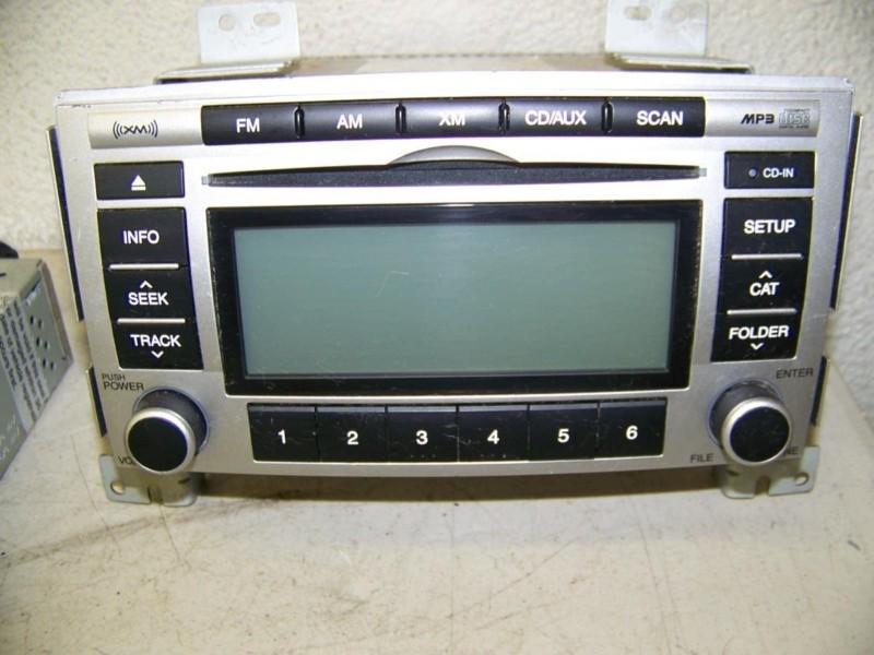 Hyundai santa fe 2009-2010 radio xm satellite cd mp3 player plus bluetooth