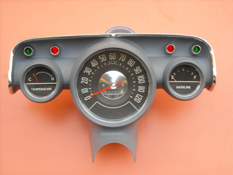 1957 chevy instrument cluster , manual transmission