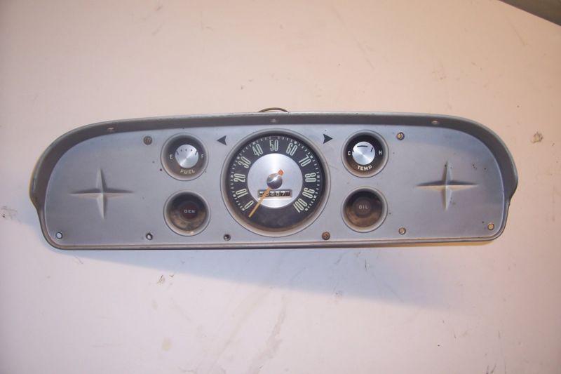 1957-60 ford f100 custom cab speedometer cluster 