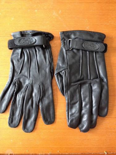 Twice worn leather river road gloves large