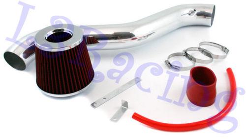 98-02 honda accord 2dr 4dr 2.2 l4 air intake kit+ red filter