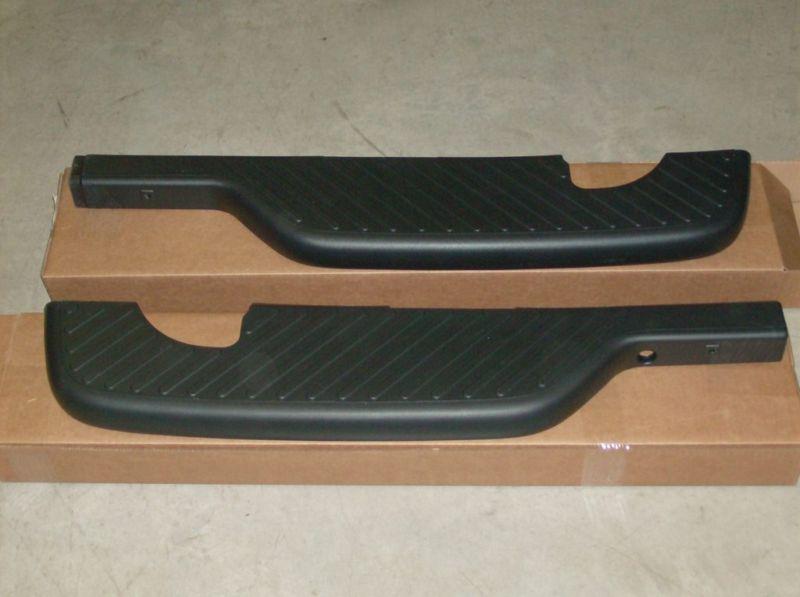 Ford f150 rear bumper top step pads set pair new oem parts flareside crew cab