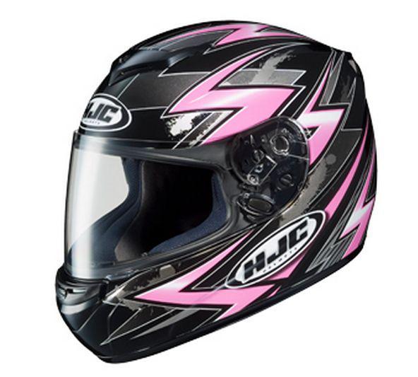 Hjc motorcycle helmet - pink, medium cs-r2
