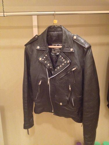 Ladies custom leather motorcycle jacket