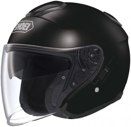 New shoei j-cruise open-face solid adult helmet, black, xl