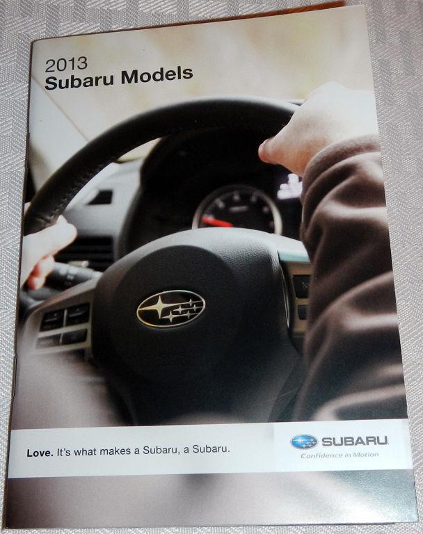 2013 subaru models brochure