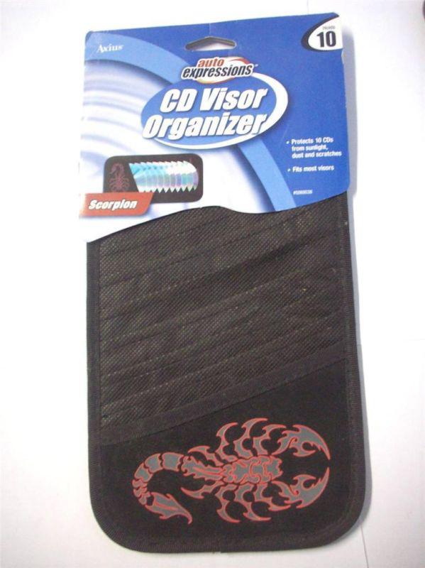 10 cd car visor organizer - scorpion