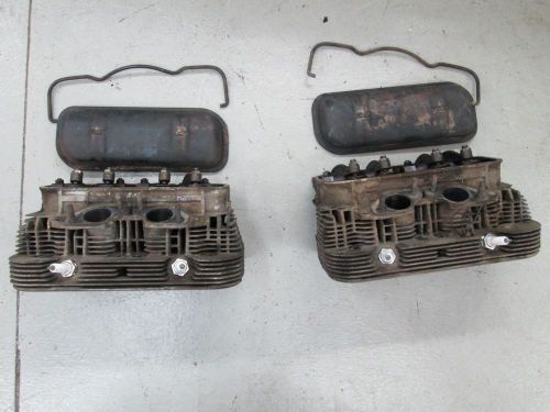 Two excellent cylinder engine  heads  valves, rockers, covers porsche 914 vw