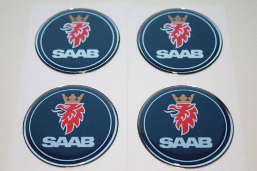 Saab emblem diameter 60 mm wheel center cap sticker logo badge wheel trims