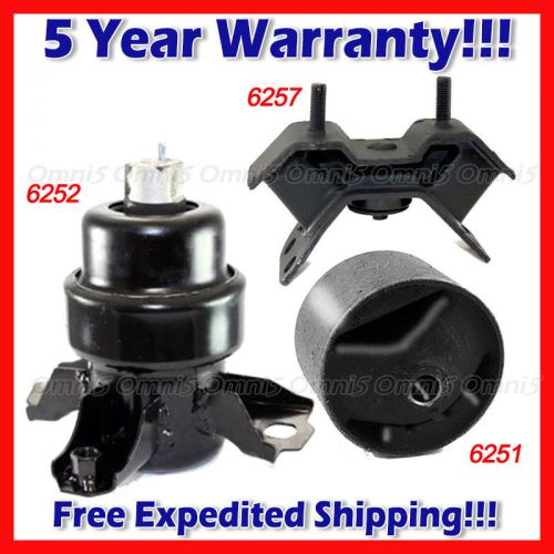 A650 for 94-96 toyota camry 3.0l front, rear, trans mount set 3pcs for auto